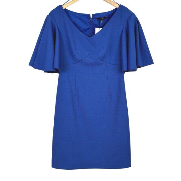 NWT Trina Turk Textured Cielo Diamond Blue‎ Mini Dress Size 4 Cocktail Party - Picture 3 of 7